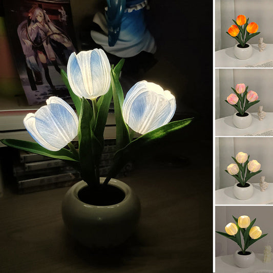 🌷LED Tulip Night Light Flower Table Lamp