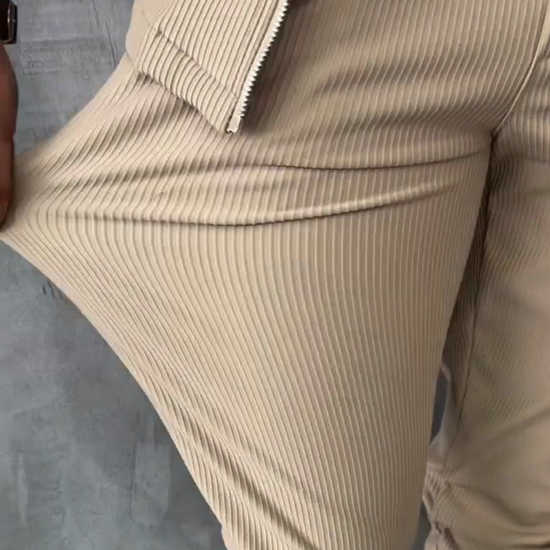 Men’s Minimalist Jacket & Pants 2-Piece Set