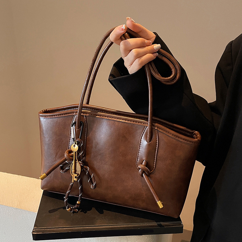Vintage Vibe PU Leather Shoulder Bag