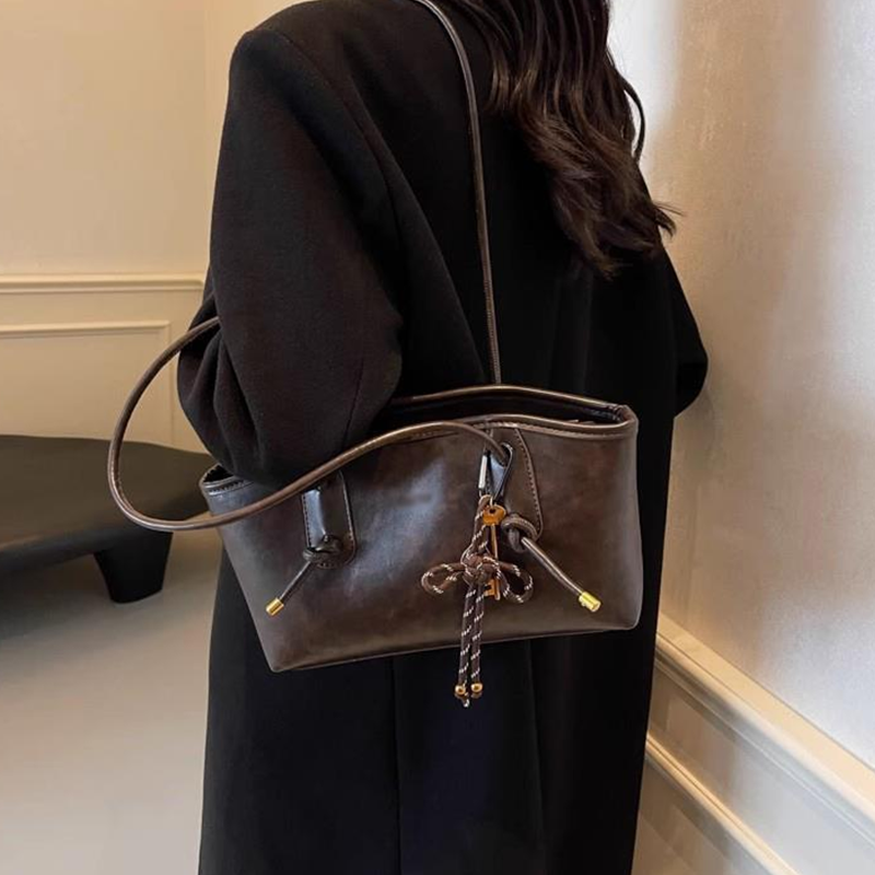 Vintage Vibe PU Leather Shoulder Bag