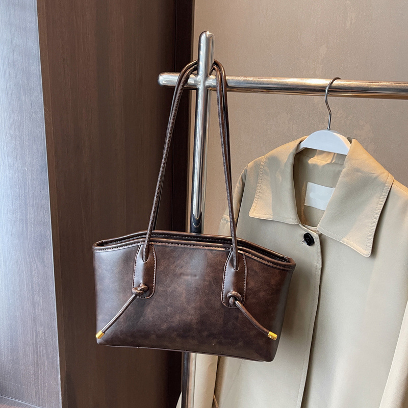 Vintage Vibe PU Leather Shoulder Bag