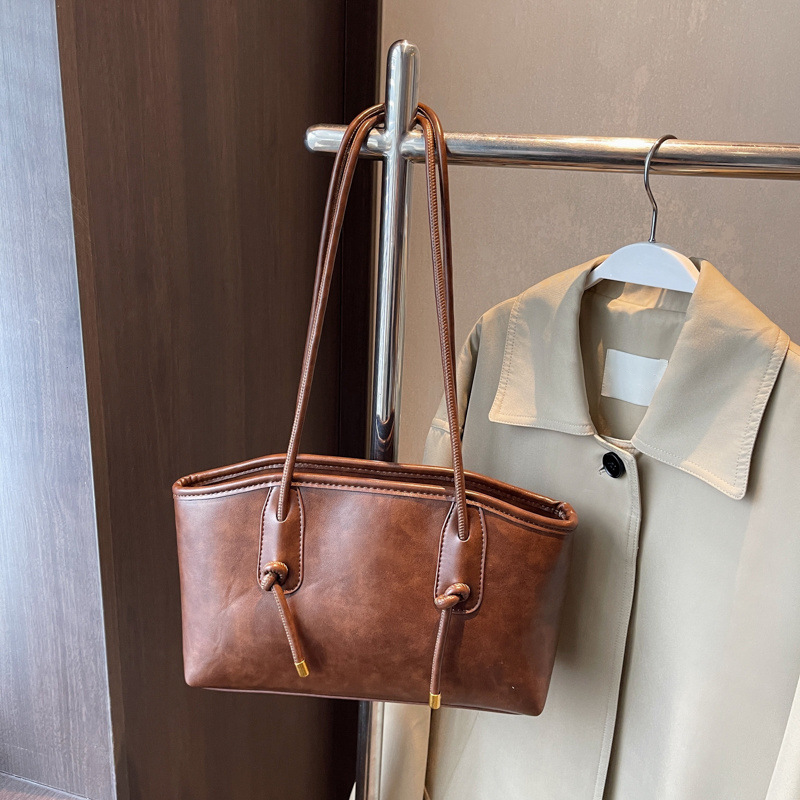 Vintage Vibe PU Leather Shoulder Bag